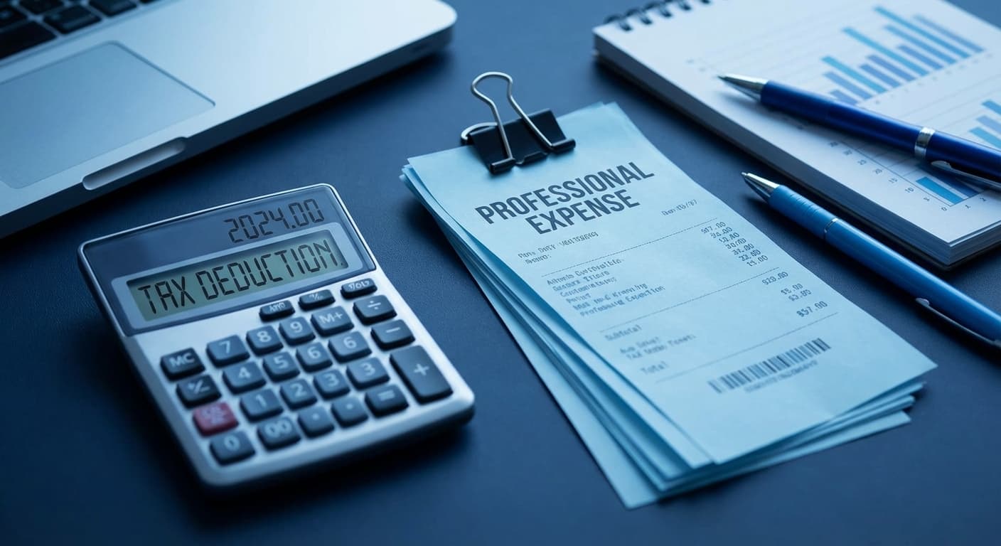 Tax Deduction Guide - Professional tax guidance illustration